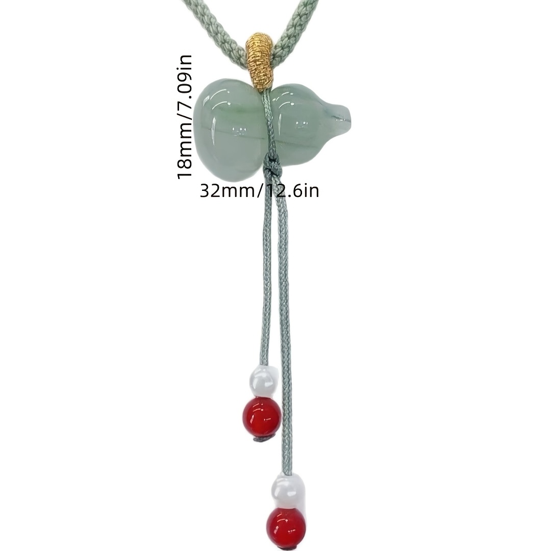 Gourd Pendant with Antique Style Weaving, Floating Flower